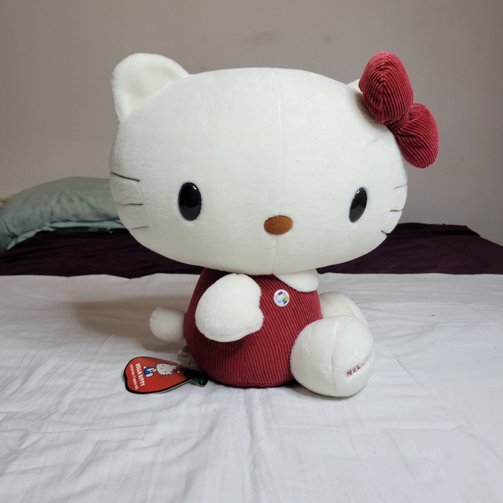 Rare vintage Hello kitty Nakajima Sanrio plush stuffed animal, 17 in